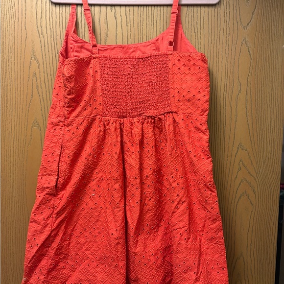 Old Navy Red Eyelet Spaghetti Strap Dress - Picture 2 of 2